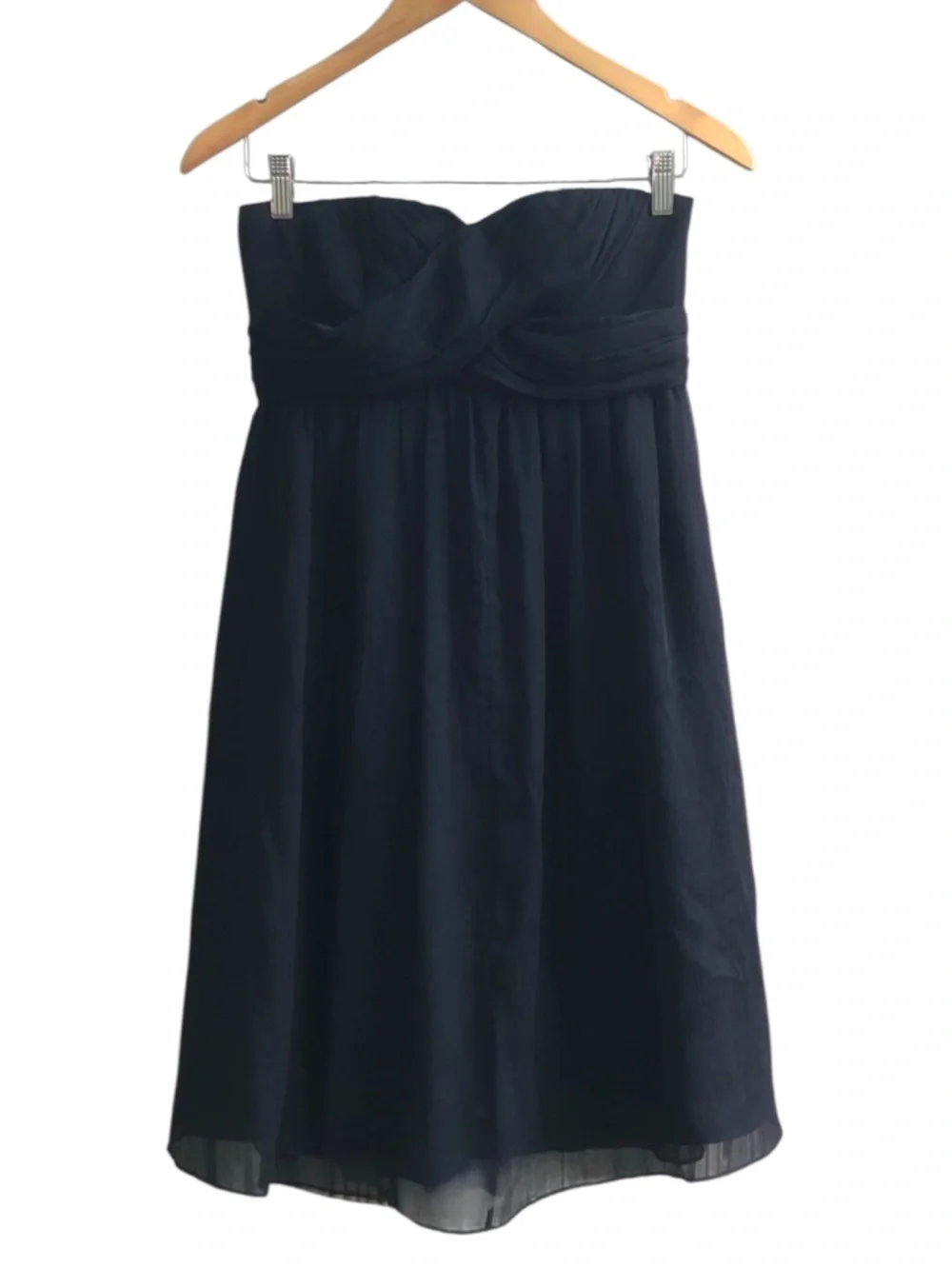 J. Crew Taryn Dress in 100% Silk Chiffon Black - Size 16